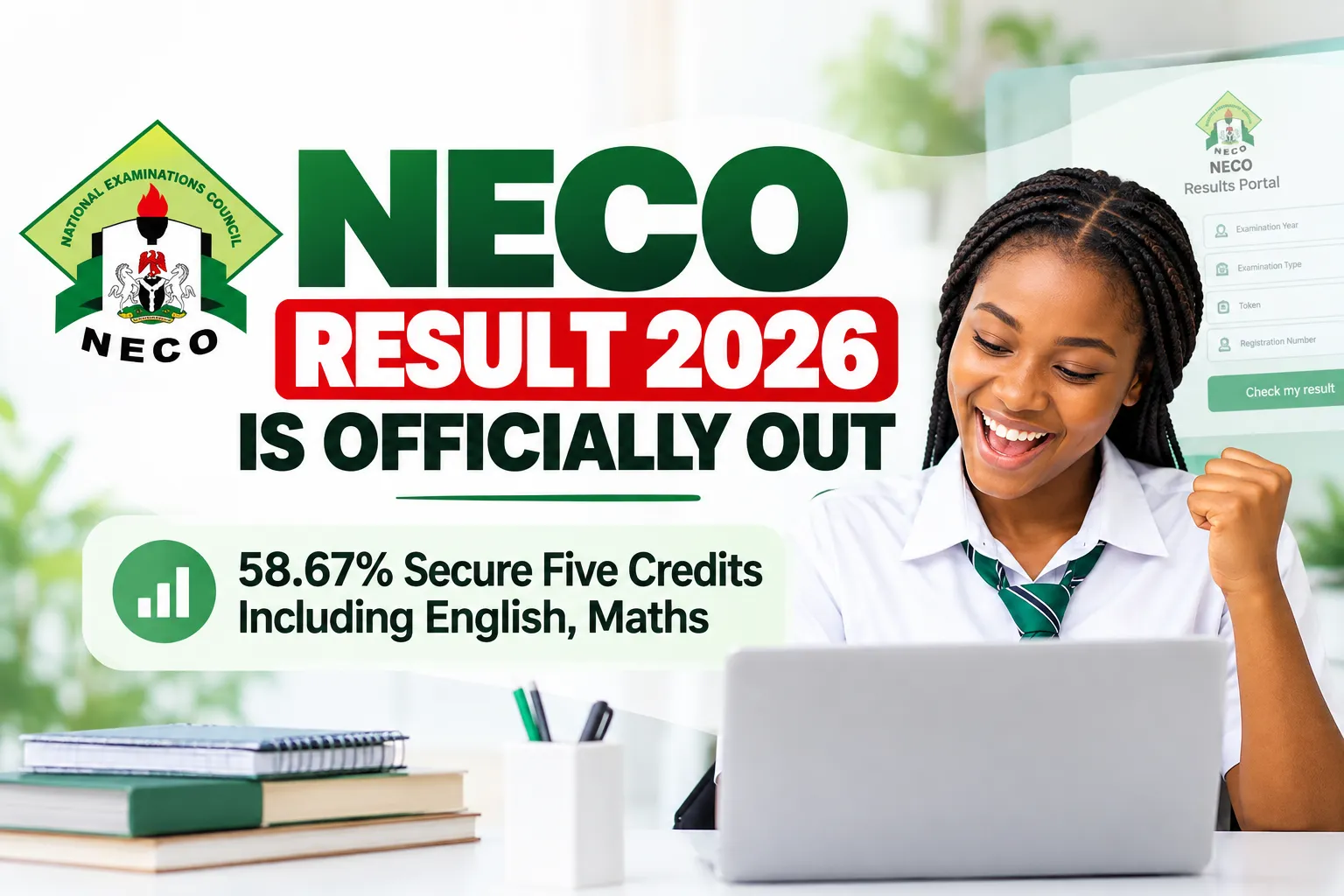 NECO Result 2026 Is Officially Out